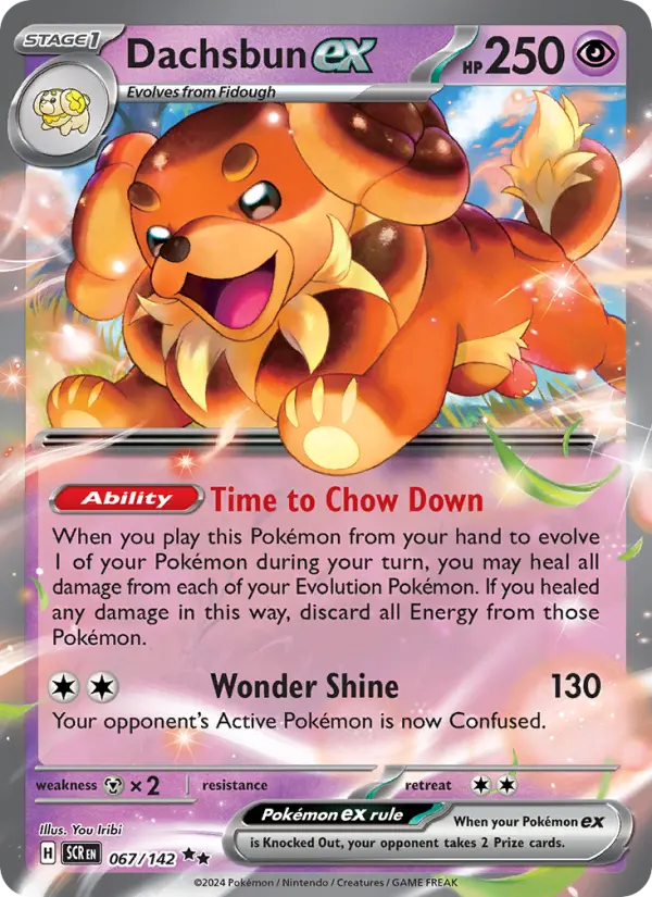 (#067/142) Dachsbun ex [Scarlet & Violet: Stellar Crown]