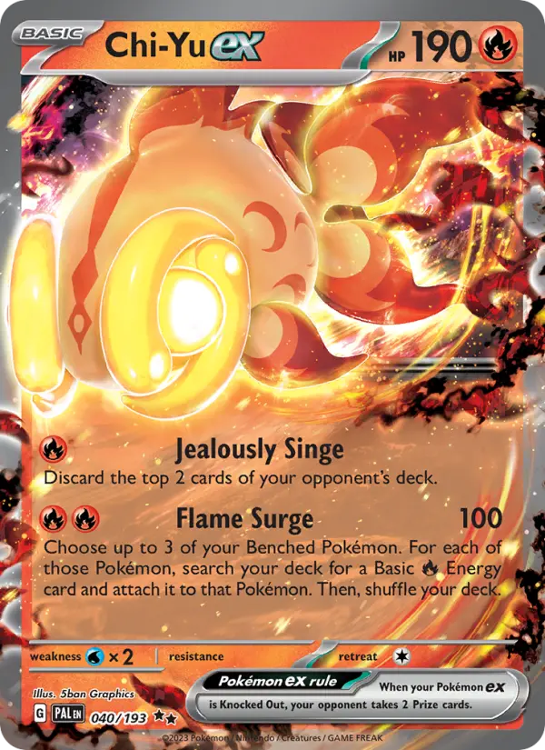 (#040/193) Chi-Yu ex [Scarlet & Violet: Paldea Evolved]