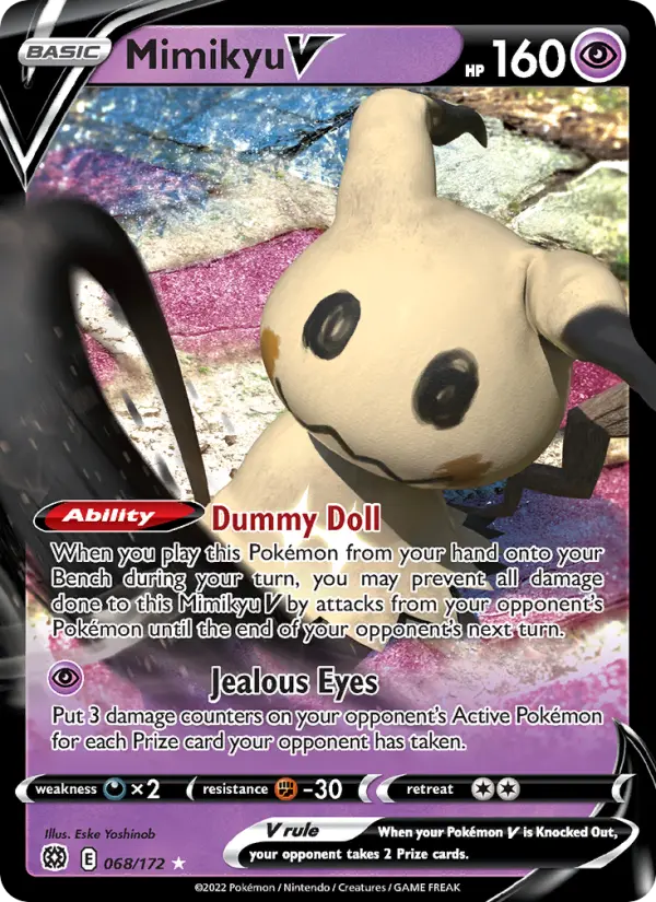 (#068/172) Mimikyu V [Sword & Shield: Brilliant Stars]