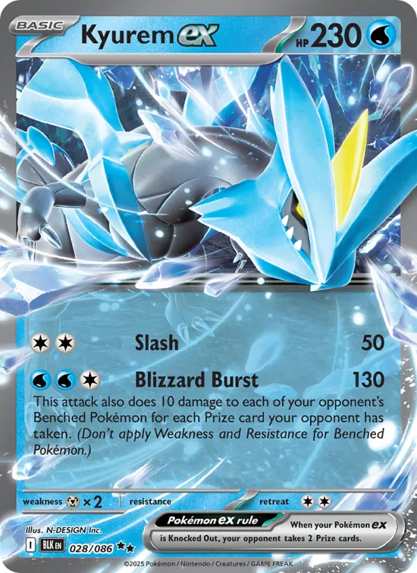 (#028/086) Kyurem ex [Scarlet & Violet: Black Bolt]