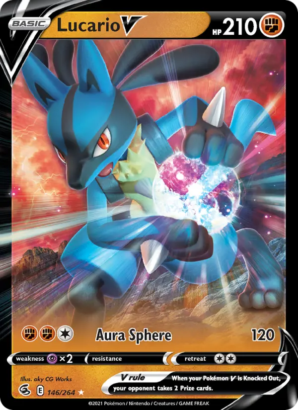 (#146/264) Lucario V [Sword & Shield: Fusion Strike]