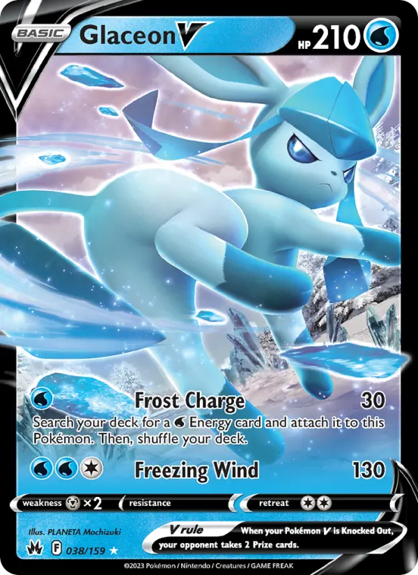 (#038/159) Glaceon V [Sword & Shield: Crown Zenith]