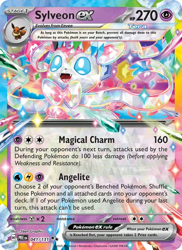 (#041/131) Sylveon ex [Scarlet & Violet: Prismatic Evolutions]