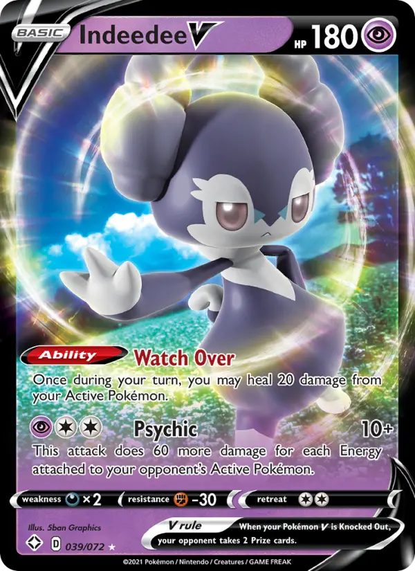 (#039/072) Indeedee V [Sword & Shield: Shining Fates]
