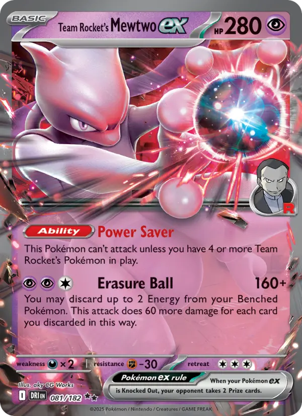 (#081/182) Team Rocket's Mewtwo ex [Scarlet & Violet: Destined Rivals]