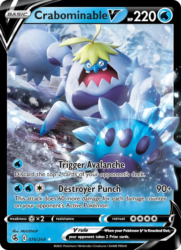 (#076/264) Crabominable V [Sword & Shield: Fusion Strike]