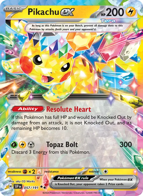 (#057/191) Pikachu ex [Scarlet & Violet: Surging Sparks]