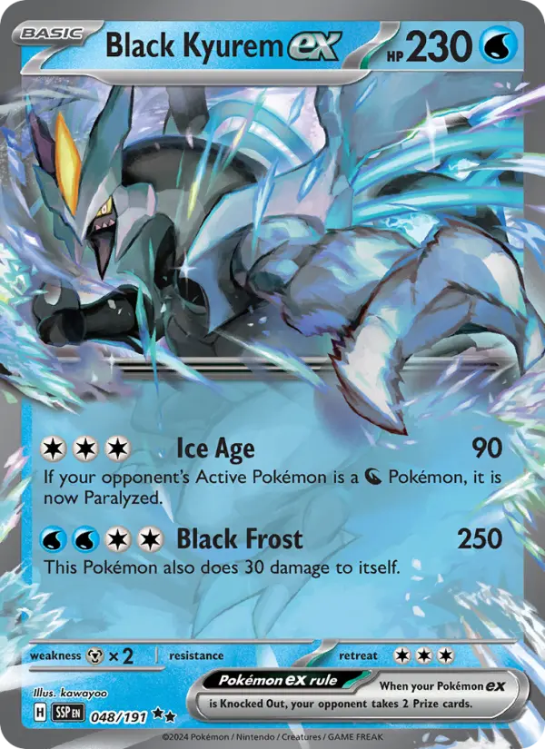 (#048/191) Black Kyurem ex [Scarlet & Violet: Surging Sparks]