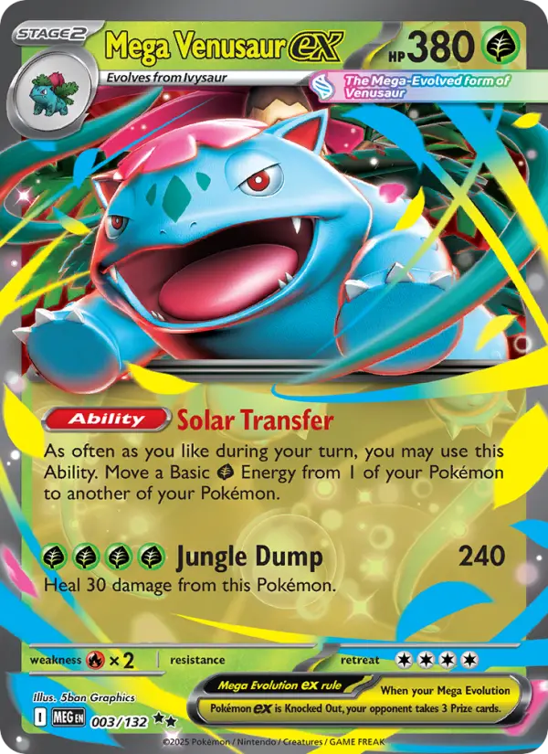 (#003/132) Mega Venusaur ex [Mega Evolutions: ME Base Set]