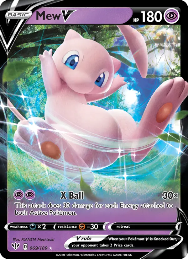 (#069/189) Mew V [Sword & Shield: Darkness Ablaze]