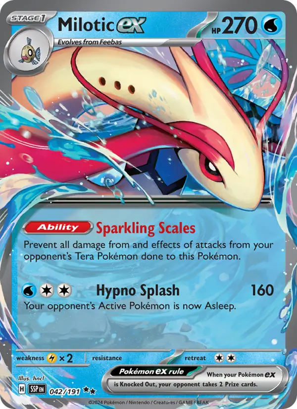 (#042/191) Milotic ex [Scarlet & Violet: Surging Sparks]