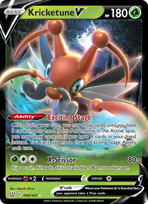 (#006/163) Kricketune V [Sword & Shield: Battle Styles]