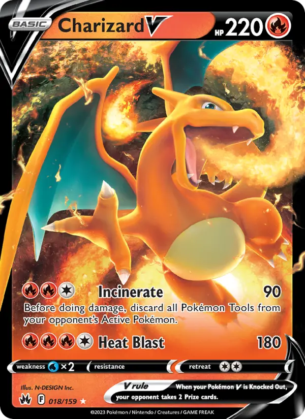 (#018/159) Charizard V [Sword & Shield: Crown Zenith]
