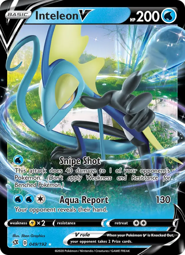 (#049/192) Inteleon V [Sword & Shield: Rebel Clash]