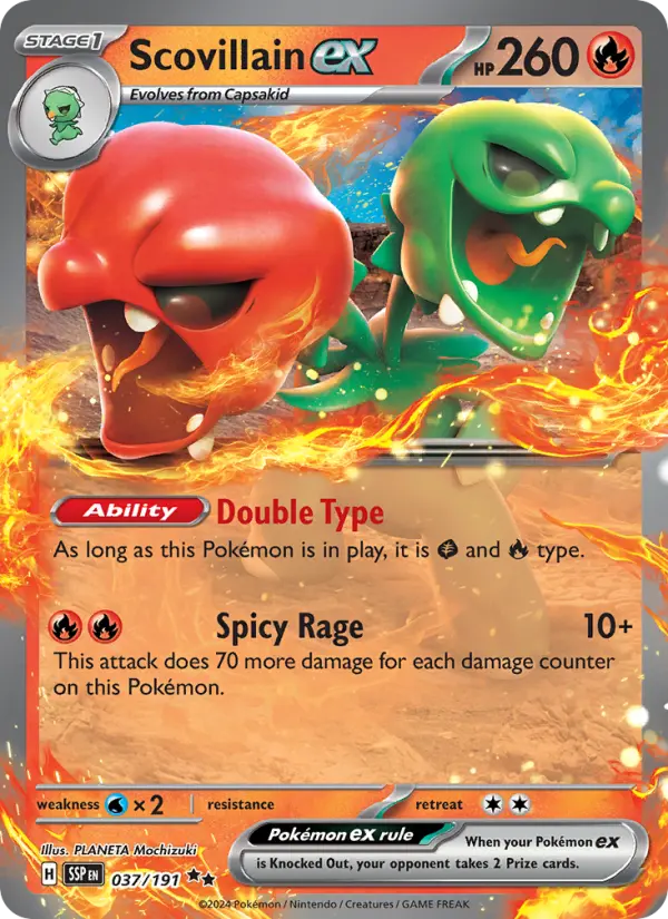 (#037/191) Scovillain ex [Scarlet & Violet: Surging Sparks]