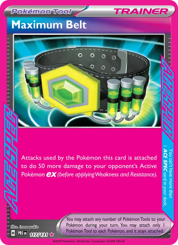 (#117/131) Maximum Belt [Scarlet & Violet: Prismatic Evolutions]