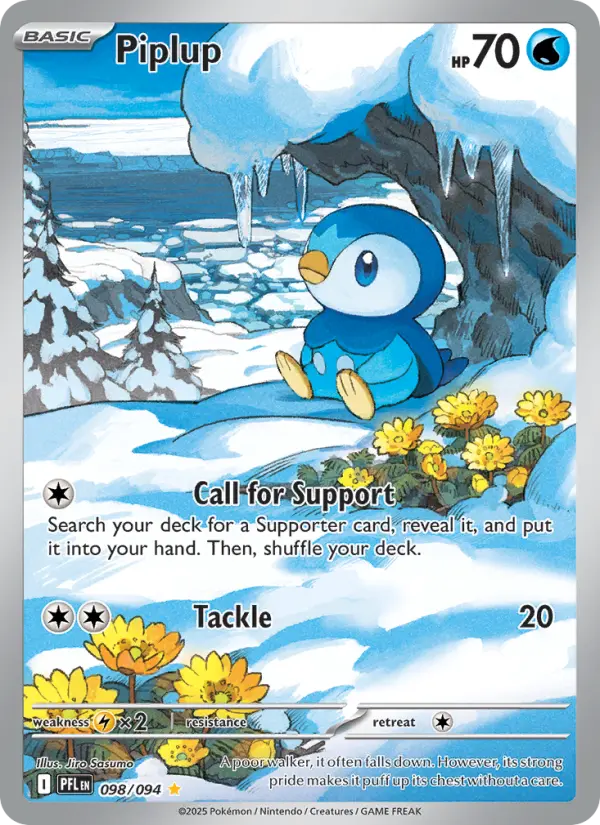 (#098/094) Piplup [Mega Evolutions: Phantasmal Flames]