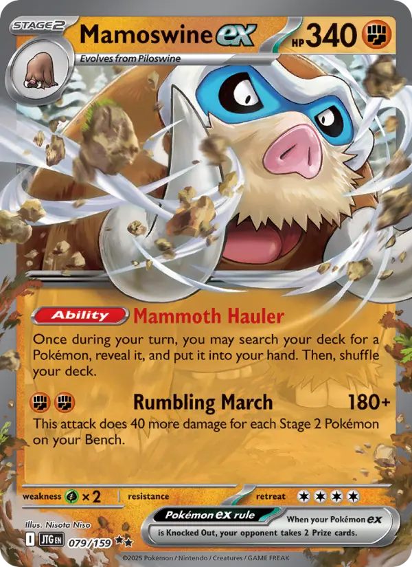 (#079/159) Mamoswine ex [Scarlet & Violet: Journey Together]