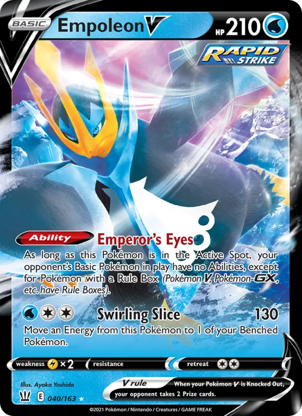 (#040/163) Empoleon V [Sword & Shield: Battle Styles]