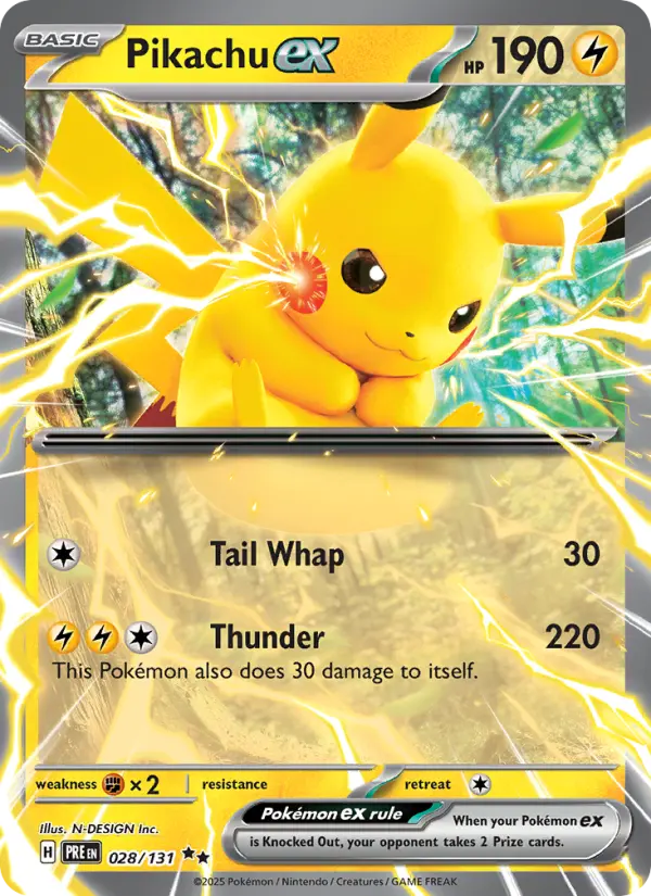 (#028/131) Pikachu ex [Scarlet & Violet: Prismatic Evolutions]