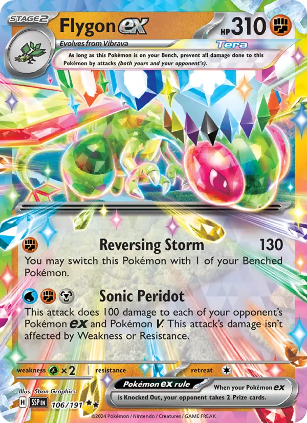 (#106/191) Flygon ex [Scarlet & Violet: Surging Sparks]