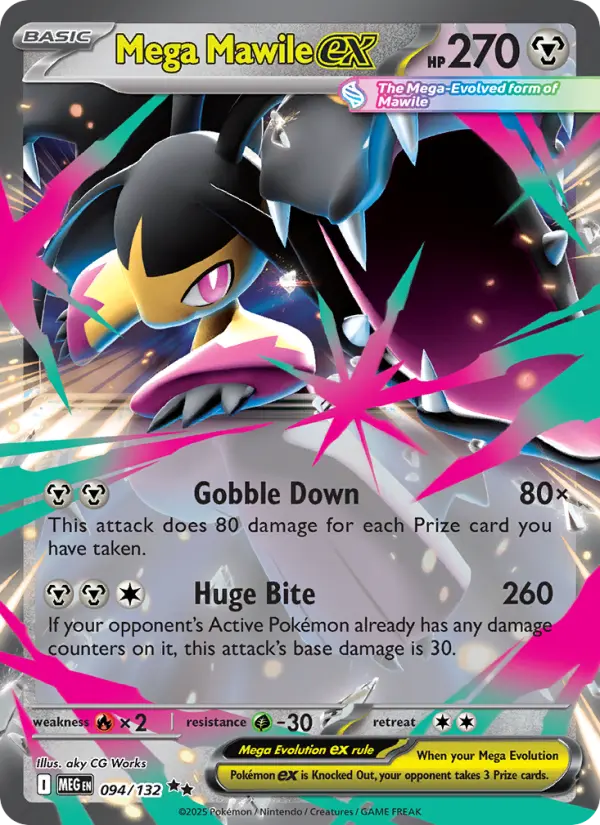 (#094/132) Mega Mawile ex [Mega Evolutions: ME Base Set]