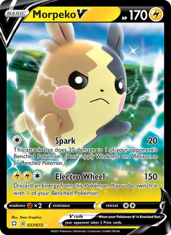 (#037/072) Morpeko V [Sword & Shield: Shining Fates]