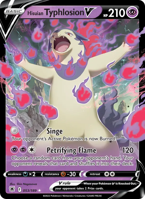 (#053/189) Hisuian Typhlosion V [Sword & Shield: Astral Radiance]
