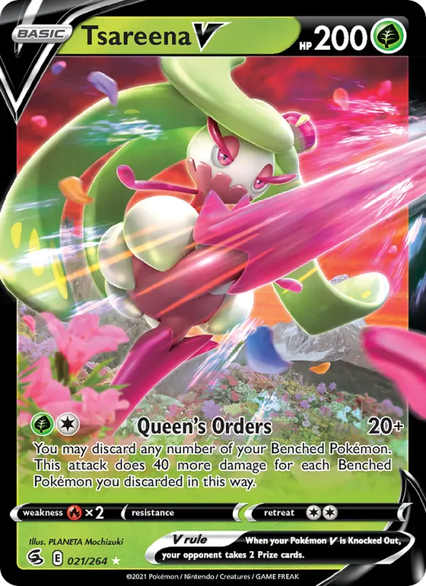 (#021/264) Tsareena V [Sword & Shield: Fusion Strike]