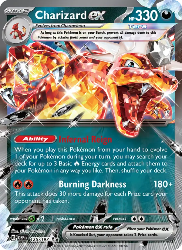 (#125/197) Charizard ex [Scarlet & Violet: Obsidian Flames]