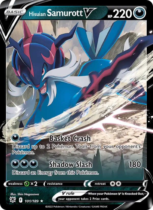 (#101/189) Hisuian Samurott V [Sword & Shield: Astral Radiance]
