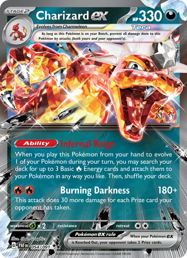 (#054/091) Charizard ex [Scarlet & Violet: Paldean Fates]