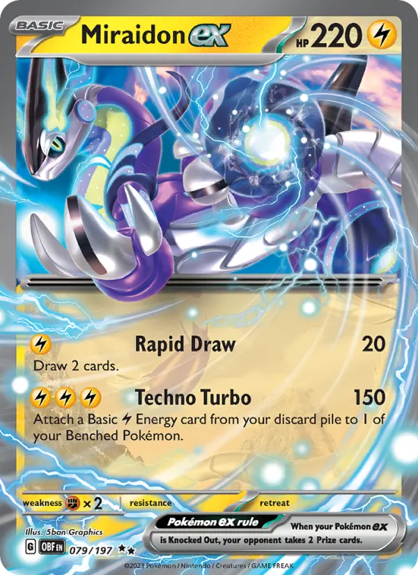 (#079/197) Miraidon ex [Scarlet & Violet: Obsidian Flames]