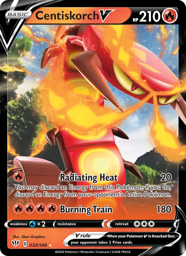 (#033/189) Centiskorch V [Sword & Shield: Darkness Ablaze]