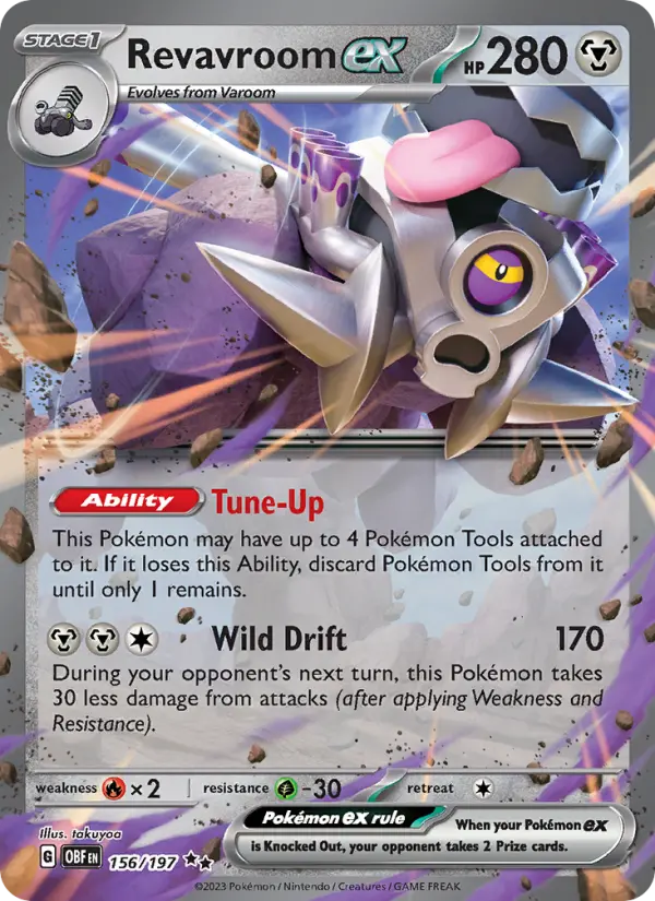 (#156/197) Revavroom ex [Scarlet & Violet: Obsidian Flames]