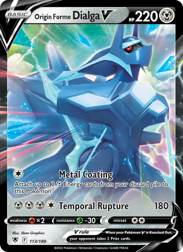 (#113/189) Origin Forme Dialga V [Sword & Shield: Astral Radiance]