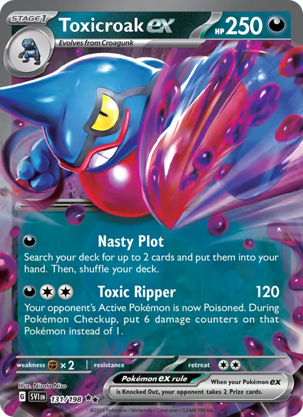 (#131/198) Toxicroak ex [Scarlet & Violet: S&V Base Set]