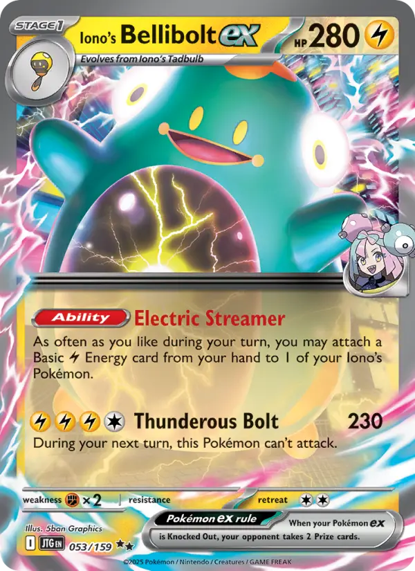 (#053/159) Iono's Bellibolt ex [Scarlet & Violet: Journey Together]