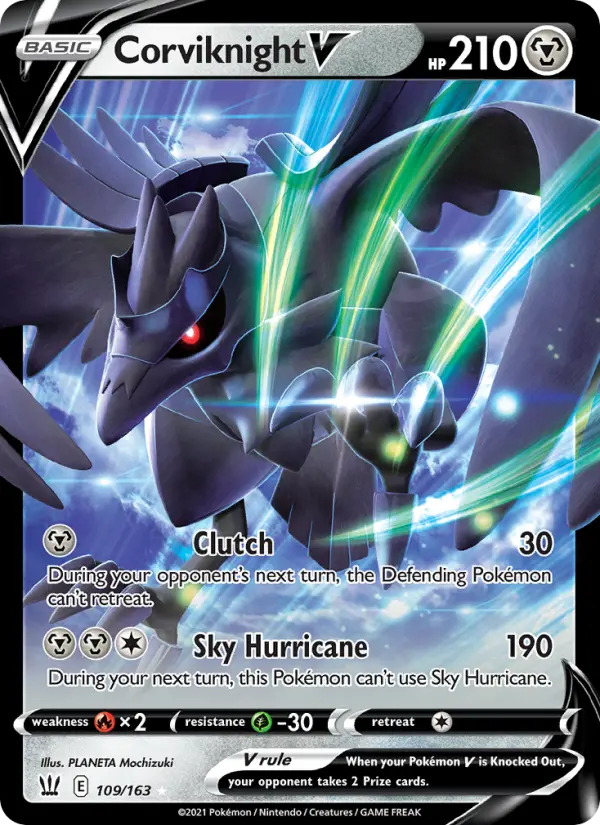 (#109/163) Corviknight V [Sword & Shield: Battle Styles]