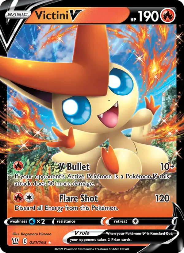 (#021/163) Victini V [Sword & Shield: Battle Styles]