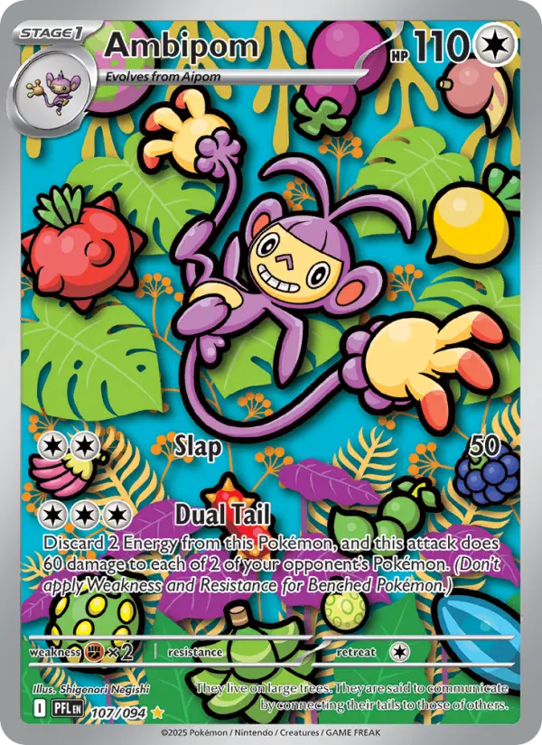 (#107/094) Ambipom [Mega Evolutions: Phantasmal Flames]