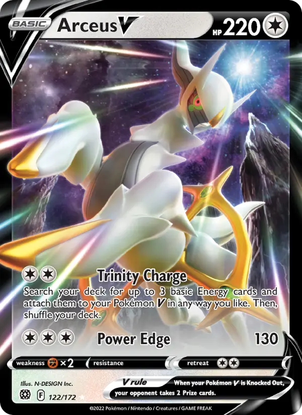 (#122/172) Arceus V [Sword & Shield: Brilliant Stars]