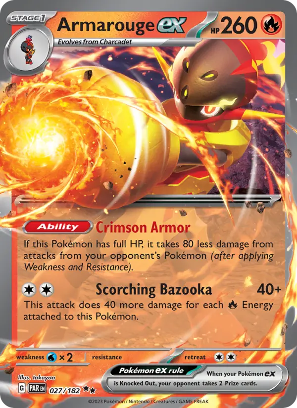 (#027/182) Armarouge ex [Scarlet & Violet: Paradox Rift]