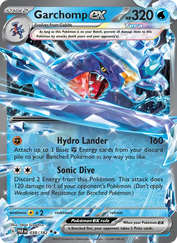 (#038/182) Garchomp ex [Scarlet & Violet: Paradox Rift]