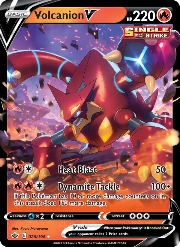 (#025/198) Volcanion V [Sword & Shield: Chilling Reign]