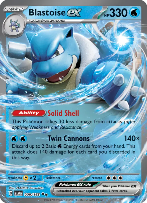 (#009/165) Blastoise ex [Scarlet & Violet: 151]